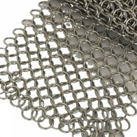 Stainless Steel Ring Mesh Curtain Chainmail Curtain Metal Ring Mesh