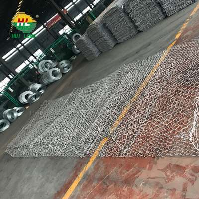 2.7mm diameter hot dipped galvanized steel wire hexagonal gabion wire mesh