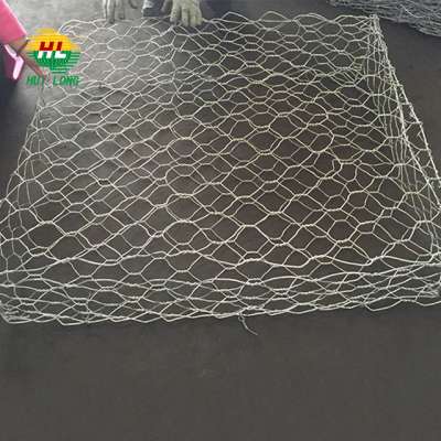 Galfan wire plastic coated Hexagonal Mesh Woven Stone filled Gabion basket