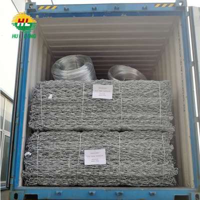 heavy galvanized river bank protect gabion stone basket for retaining wall